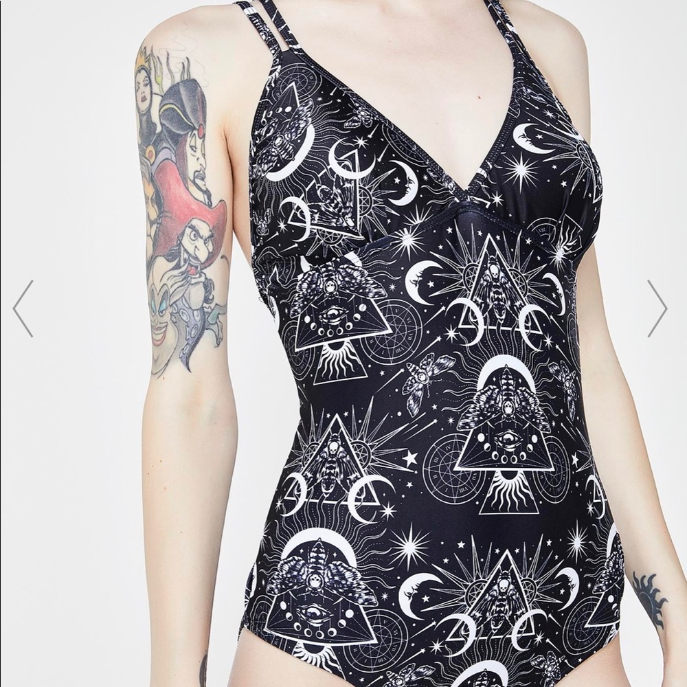 Killstar Banished one piece swimsuit sz XL - Picture 1 of 5